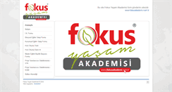 Desktop Screenshot of focusakademi.com